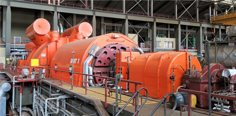 spinning turbine for inertia
